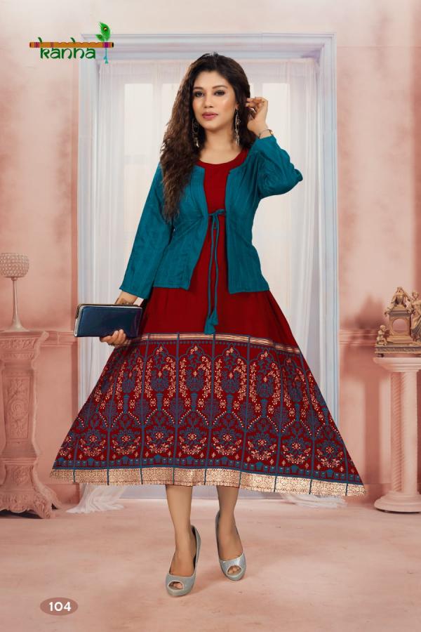 Kanha Katrina Rayon Print Designer Exclusive Kurti Collection